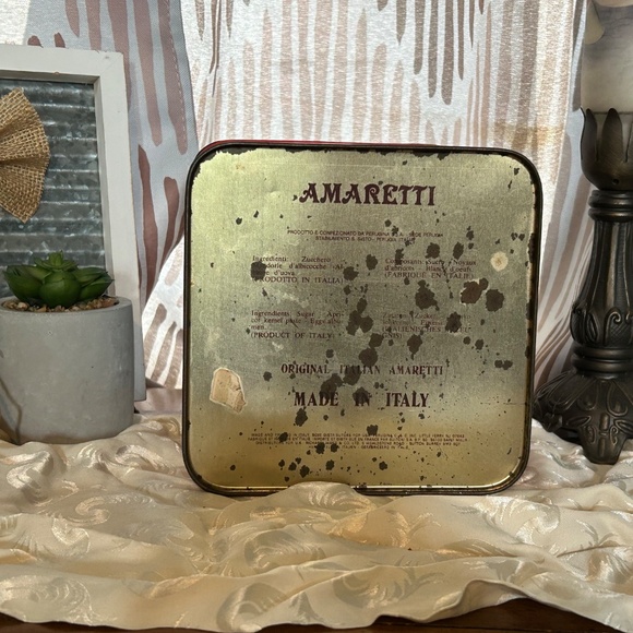 Vintage Perugina Tin For Amaretti Cookies Made In Italy - Picture 6 of 8